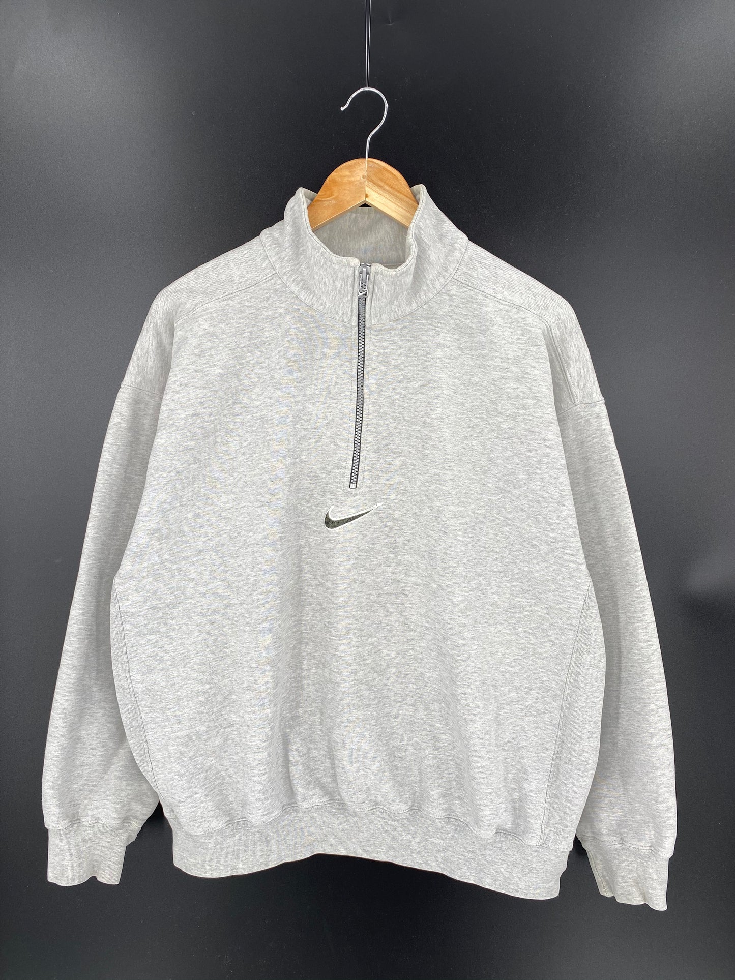 90’s NIKE Size L Vintage Half-zip Sweat-shirt / 7517