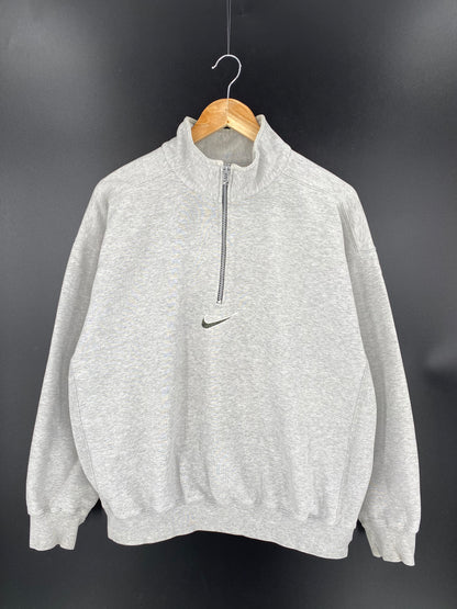 90’s NIKE Size L Vintage Half-zip Sweat-shirt / 7517