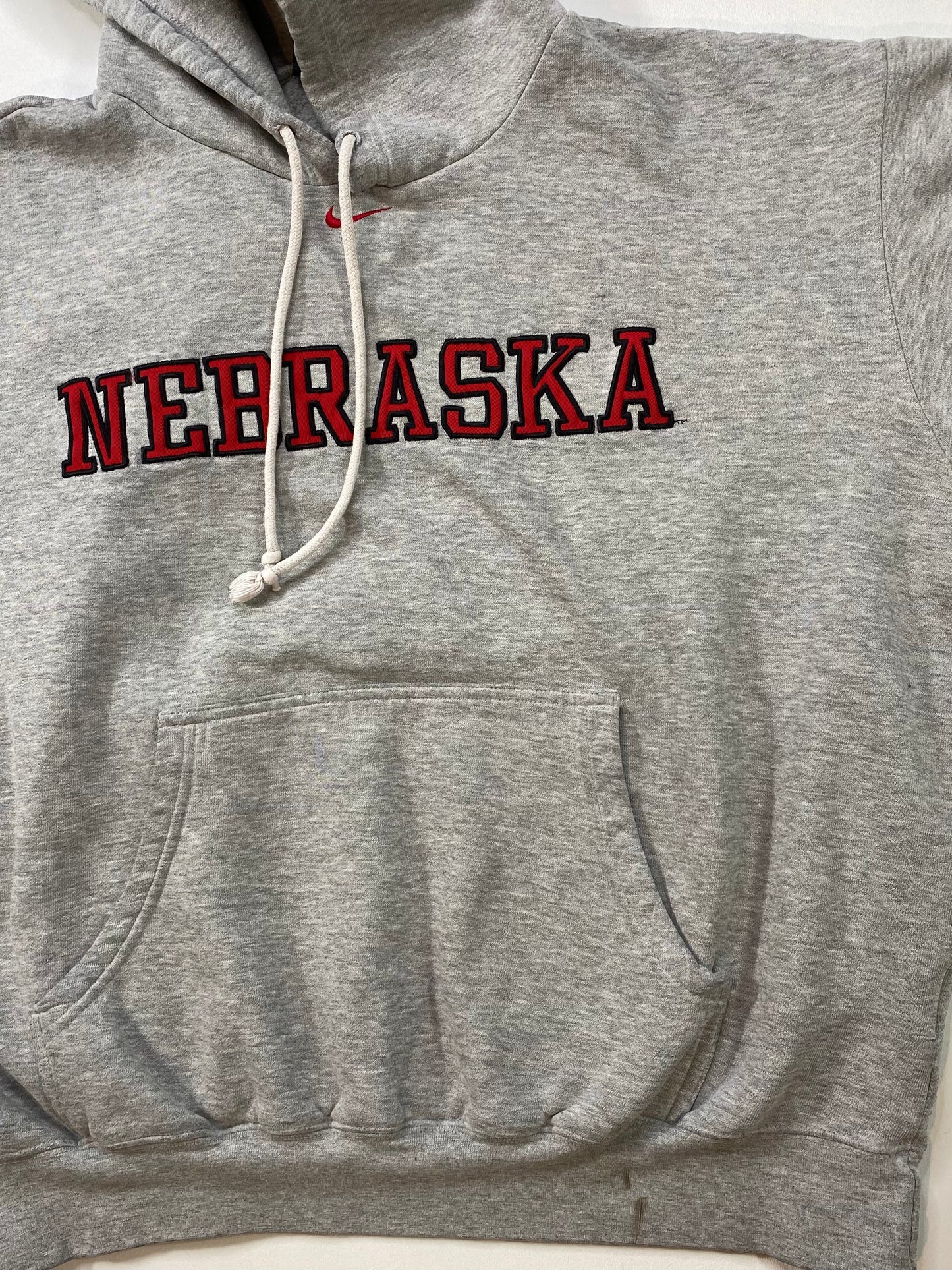 90’s NIKE NEBRASKA Size L Vintage Hoodie Sweat-shirt / 6353