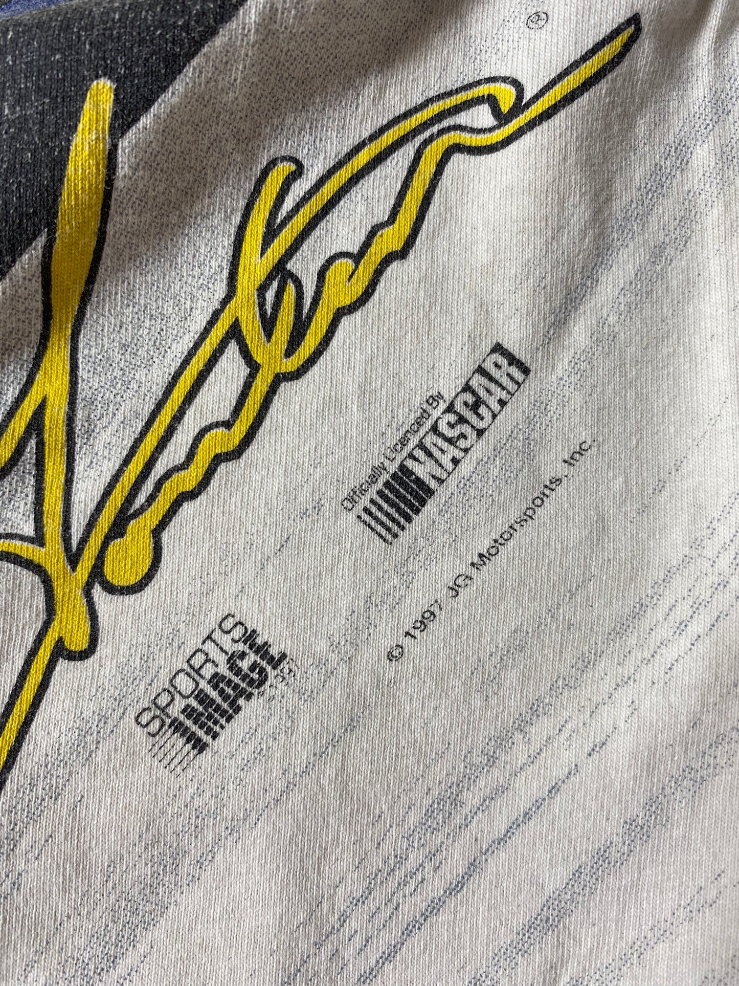 1996' NASCAR JEFF GORDON Made in USA Size L Vintage Racing T-Shirt / K2662