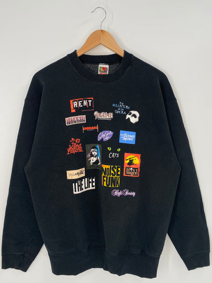 90's MUSICAL LOGO Size XL Vintage Sweat-Shirt / K3900