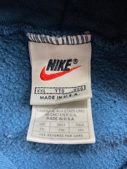 90’s NIKE Mini Swoosh Made in USA Size XXL Vintage Hoodie Sweat-shirt / 6898