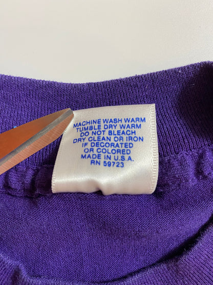 80’s LOS ANGELES LAKERS Made in USA Size L Vintage NBA T-Shirt / 9294