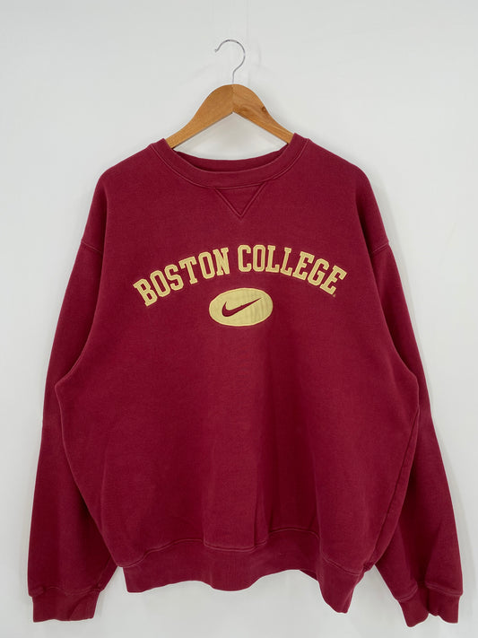 00' NIKE BOSTON COLLEGE Size L Vintage Sweat-Shirt / K3731