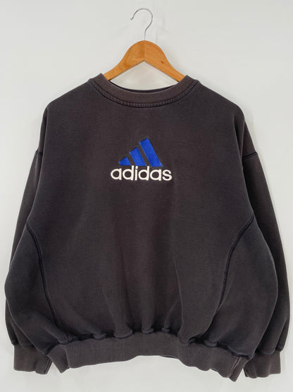 90’s ADIDAS Size L Vintage Sweat-shirt  / A5611