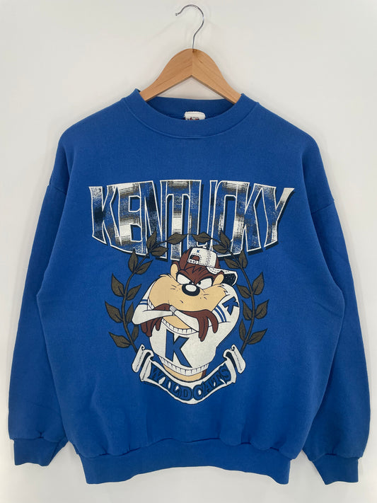 1996' LOONEY TUNES TAZ Made in USA Size L Vintage Sweat-shirt / K2861