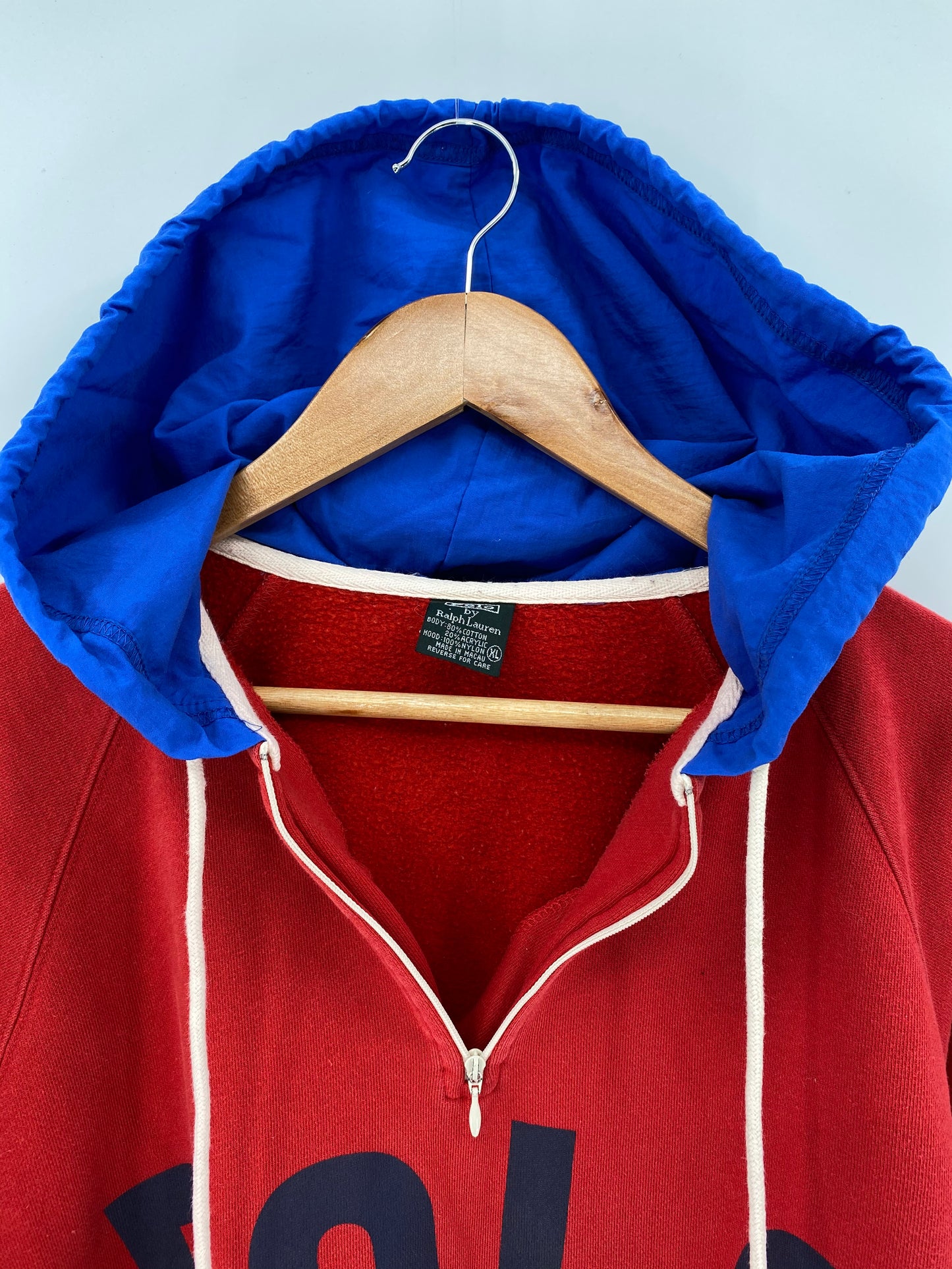 90's POLO RALPH LAUREN Size XL Vintage Half-zip Sweat-shirt / 8671