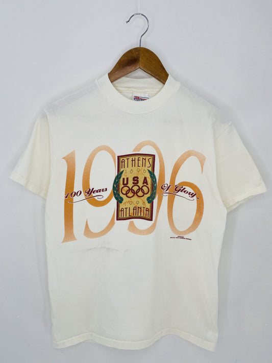 1996 ATLANTA OLYMPIC Made in USA Size M Vintage T-Shirt / K5829