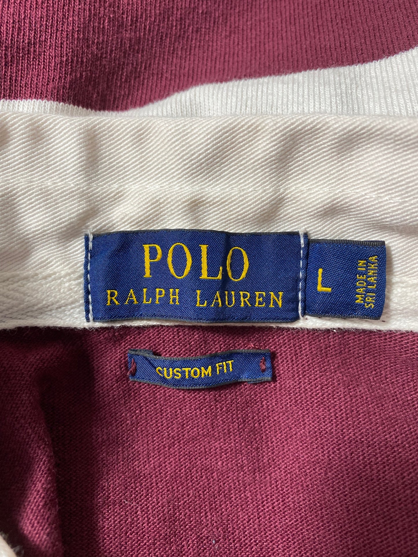 Vintage POLO RALPH LAUREN Size L Rugby-Shirt / E4390R