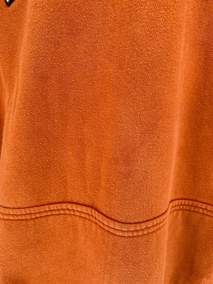 00' NIKE TEXAS Size L Vintage Half-zip Hoodie Sweat-shirt / k1988
