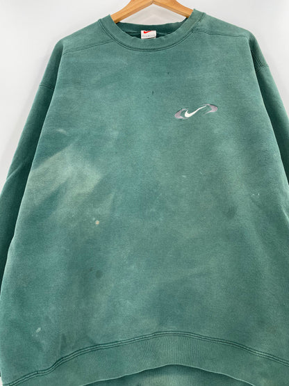 90’s NIKE MINI SWOOSH Made in USA Size L Vintage Sweat-shirt / A9085