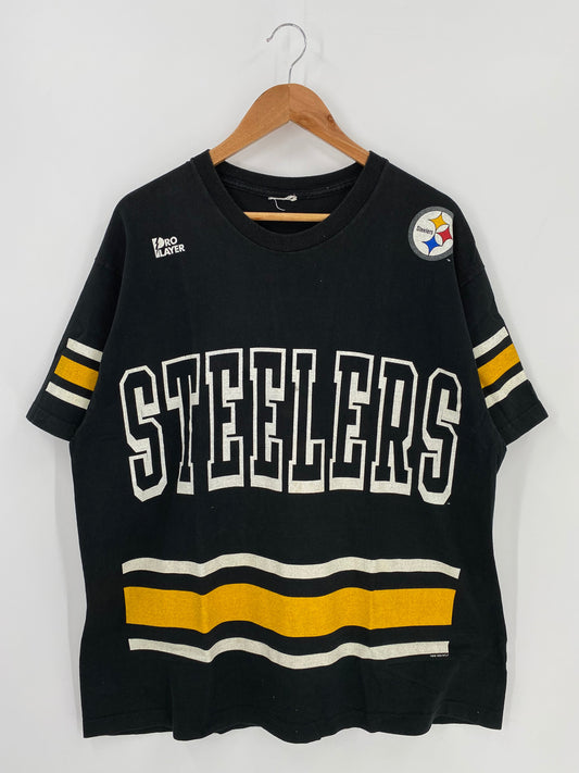 1996 PITTSBURGH STEELERS GREG LLOYD Size No tag (Approx. XL) Vintage NFL T- Shirt / A1461
