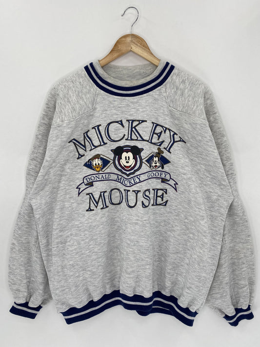 90's Disney Mickey Size XL Vintage Sweat-Shirt / K4855