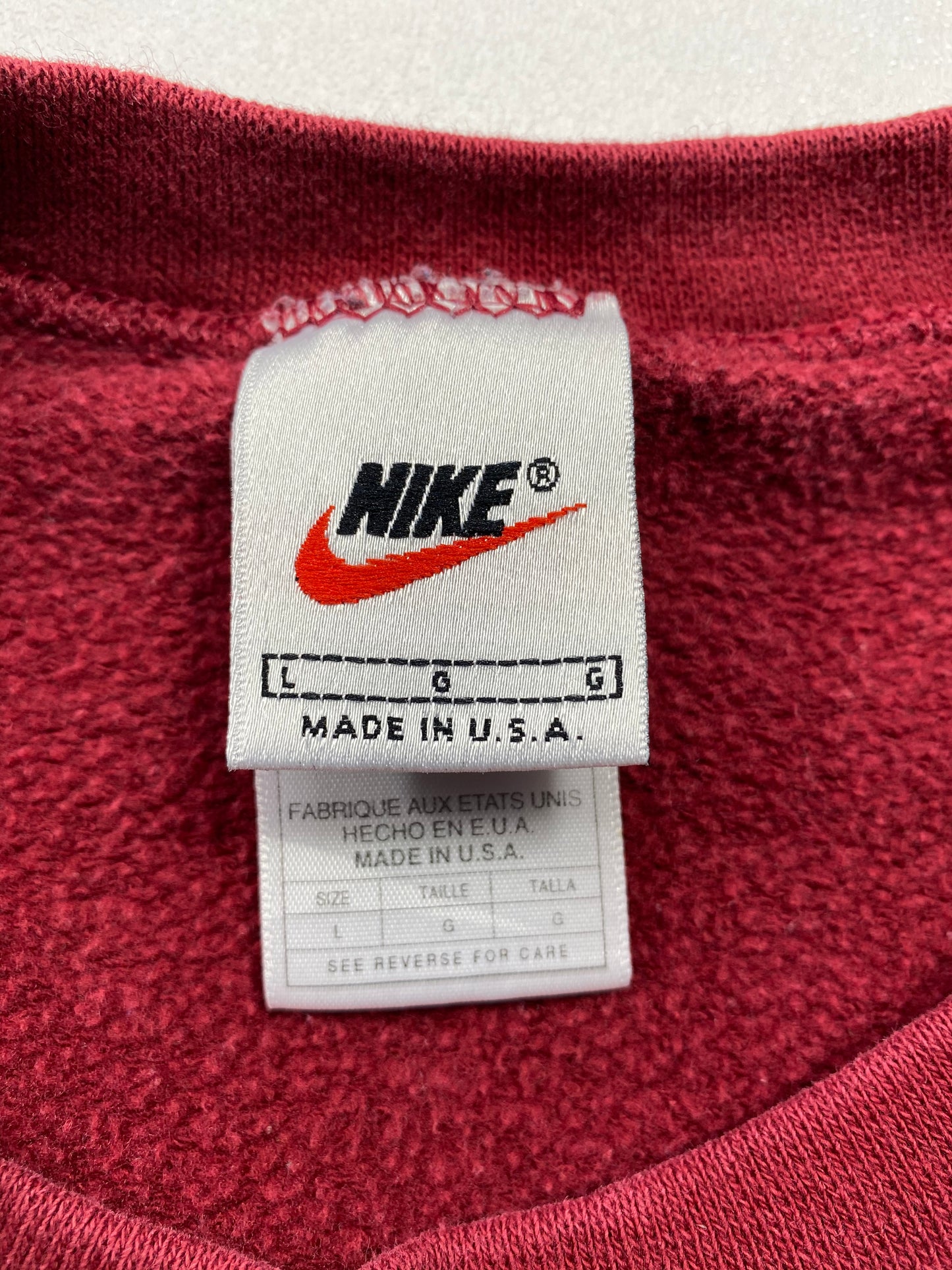 90’s NIKE MIni Swoosh Made in USA Size L Vintage Sweat - Shirts / 5857