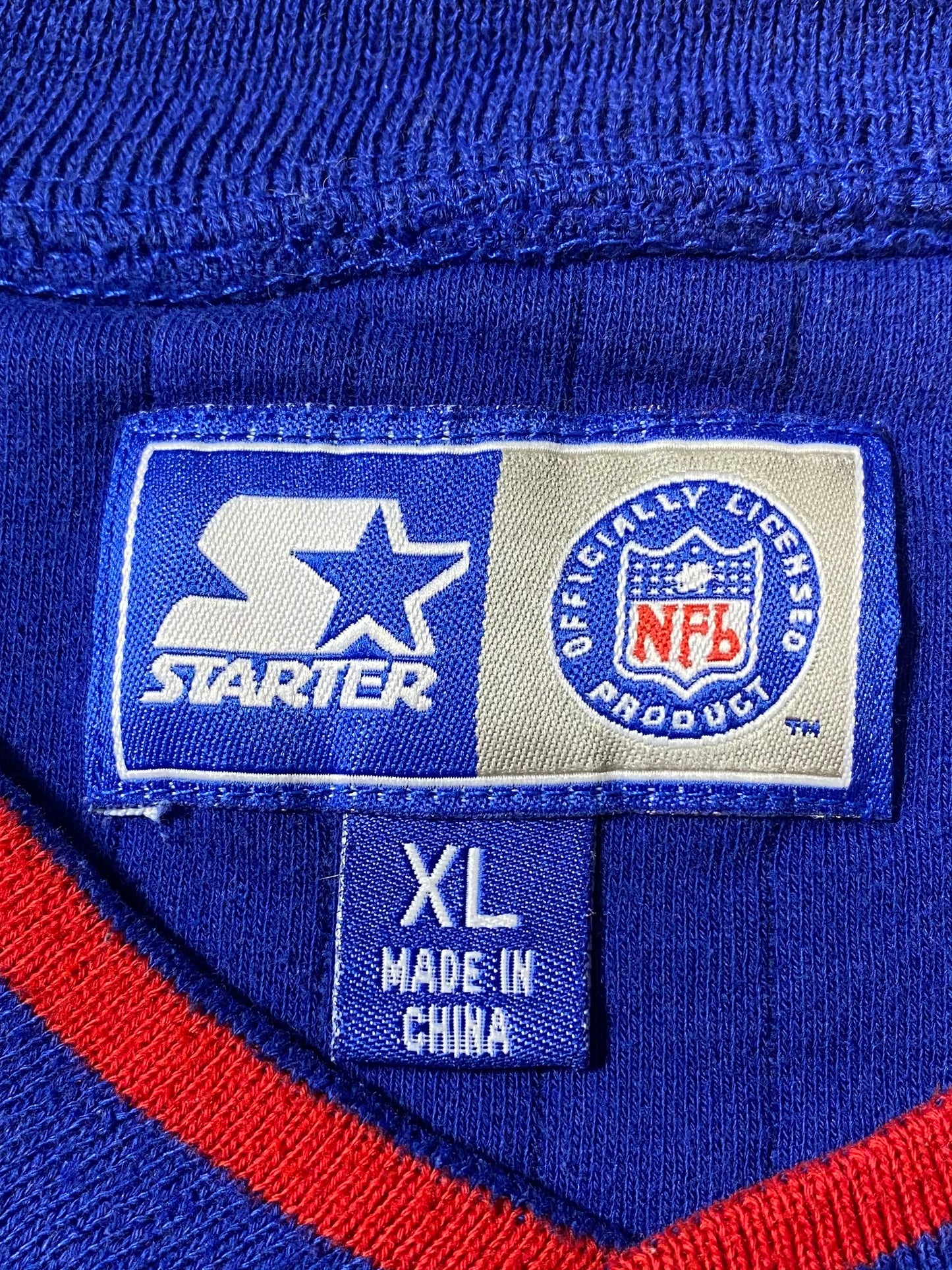 00' STARTER NEW ENGLAND PATRIOTS Size XL Vintage NFL Sweat-Shirt  / 8993