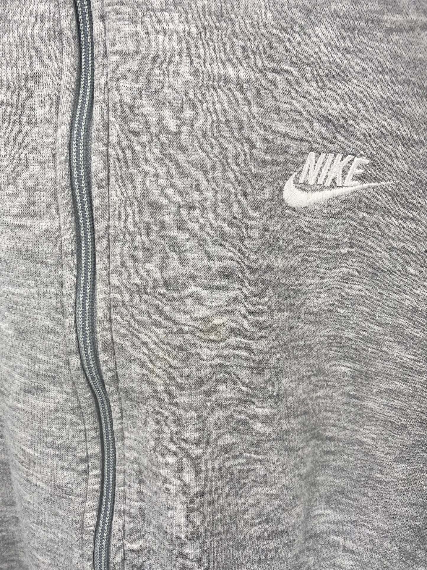 90's Silver tag NIKE Size L Vintage Zip-up Sweat-Shirt / A5372