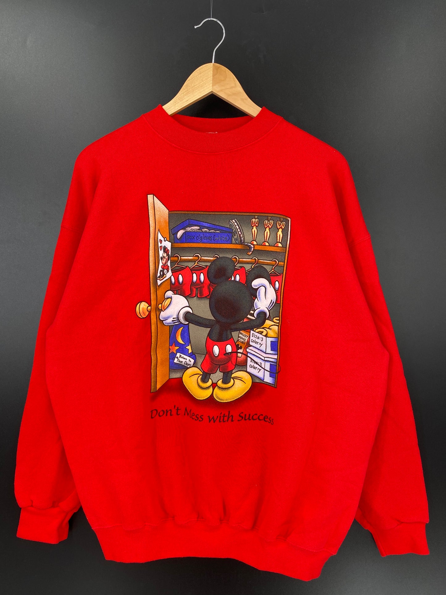 00' DISNEY MICKEY Made in USA Size XL Vintage Sweat-shirt / K2808