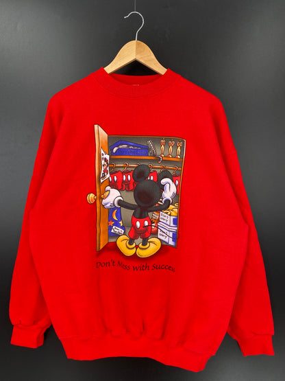 00' DISNEY MICKEY Made in USA Size XL Vintage Sweat-shirt / K2808
