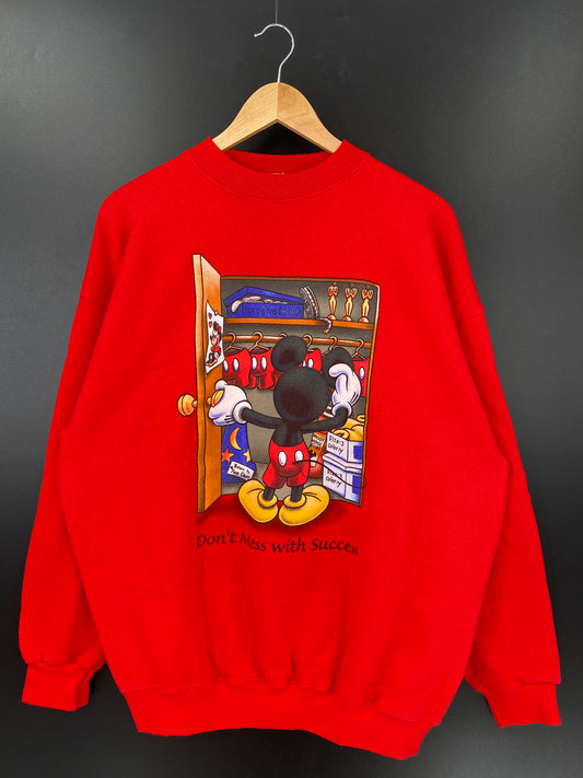 00' DISNEY MICKEY Made in USA Size XL Vintage Sweat-shirt / K2808