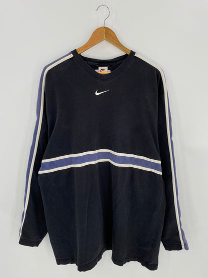 90’s NIKE CENTER SWOOSH Size XL Vintage Long Sleeve T-Shirt / K7399