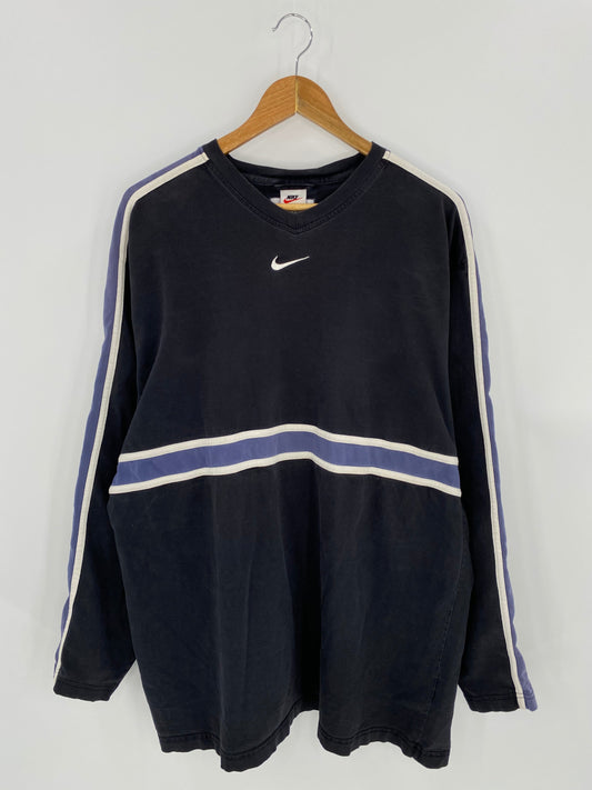 90’s NIKE CENTER SWOOSH Size XL Vintage Long Sleeve T-Shirt / K7399