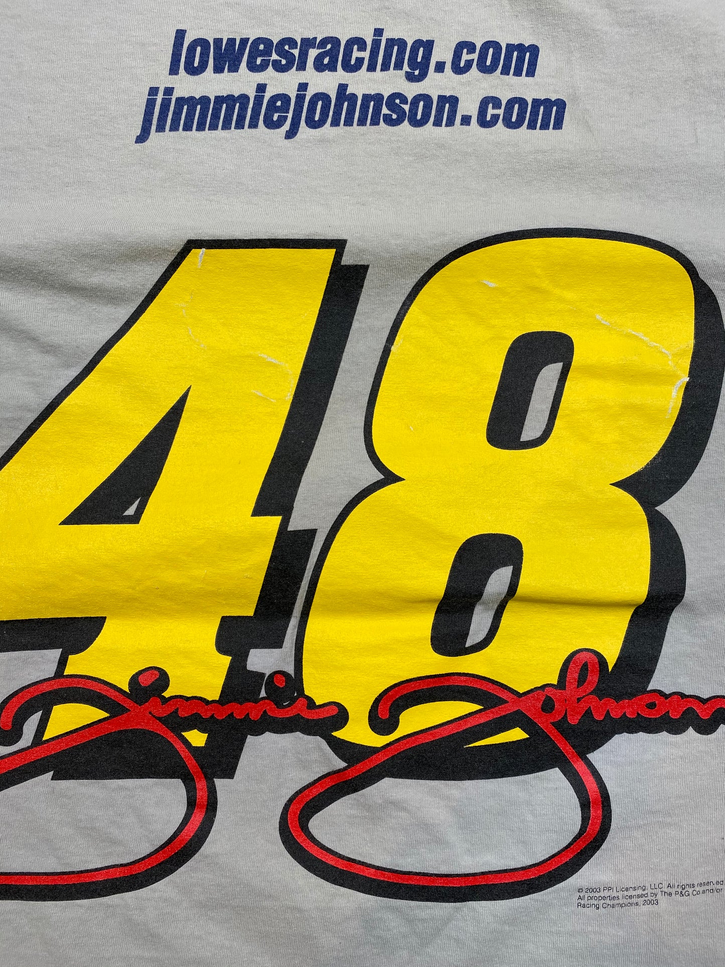 2003 NASCAR Lowe’s Size XXL Vintage T-shirt / 5537