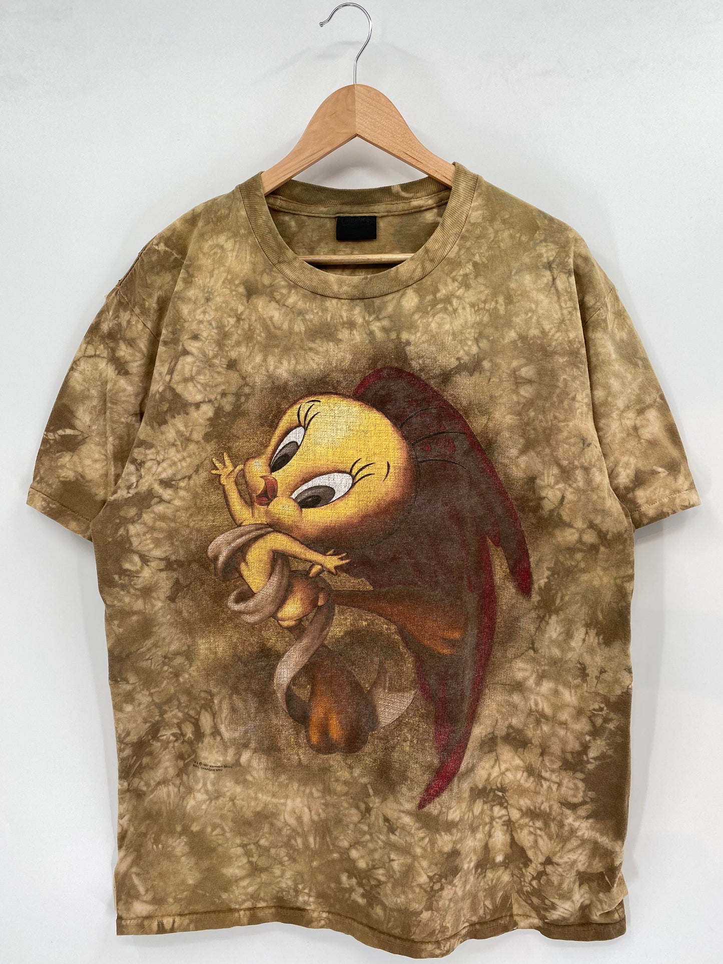 1997 LOONEY TUNES TWEETY Made in USA Size XL Vintage T-Shirt / A4635