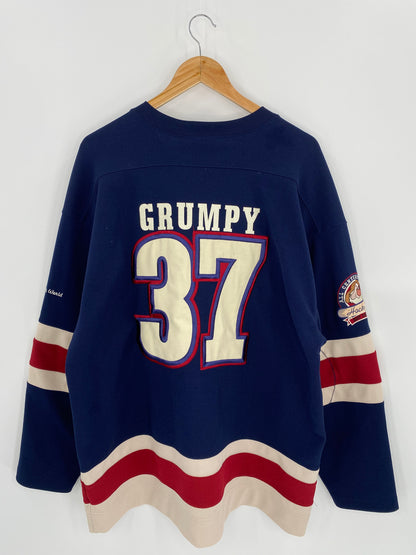 00’ DISNEY GRUMPY MINERS Size L Vintage Hockey Game-shirt / 6850