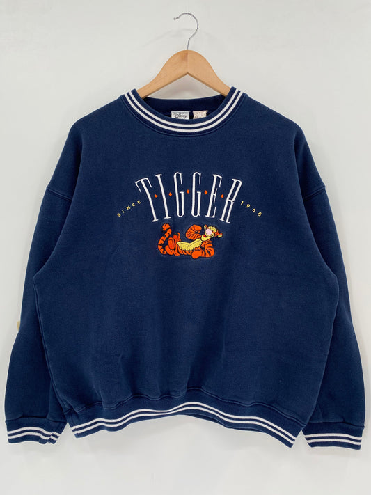 00' DISNEY TIGGER Size L Vintage Sweat-shirt / A3741