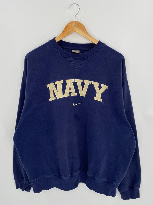 00' NIKE Navy Size M Vintage Sweat-shirt / 6708