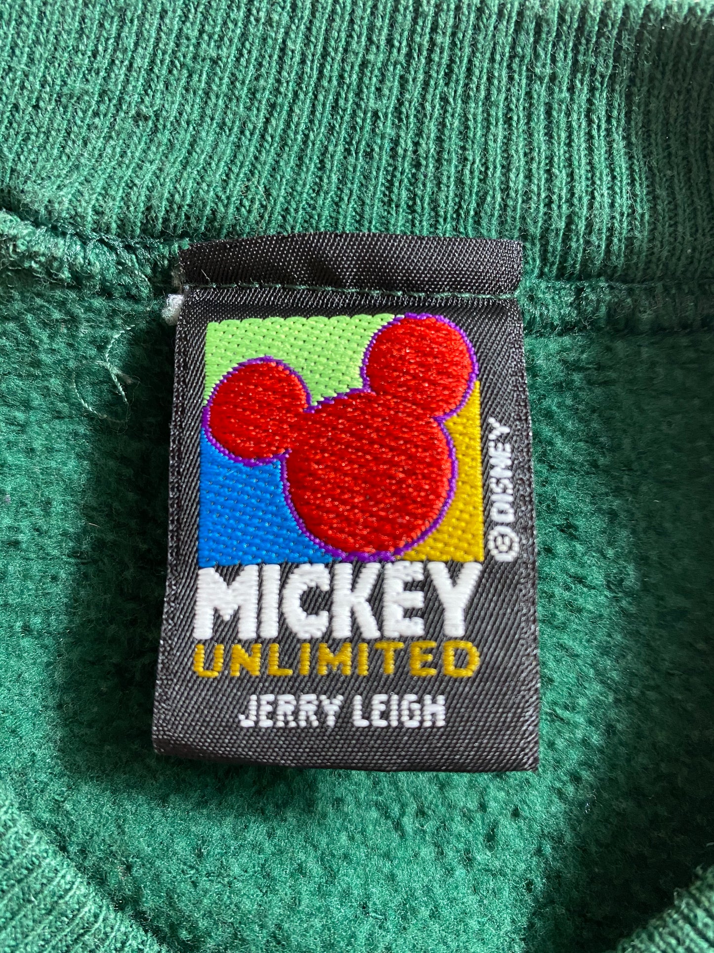 90’s DISNEY MICKEY Made in USA Size One Size (Approx. L) Vintage Sweat-shirt / 8348