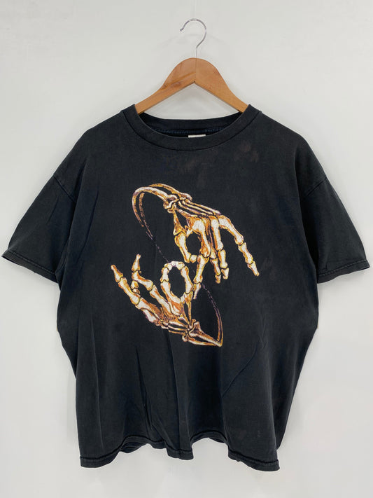 2004 KORN GREATEST HITS TOUR Made in USA Size L Vintage Music T-Shirt  / A6118