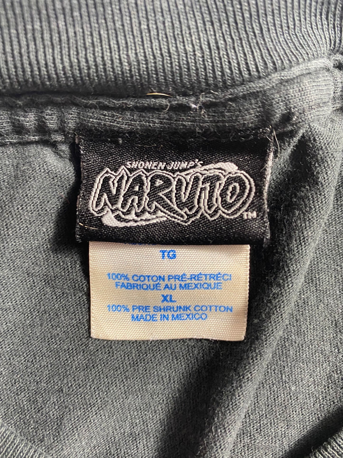 2002 NARUTO KAKASHI Size XL Vintage T-Shirts / K3833