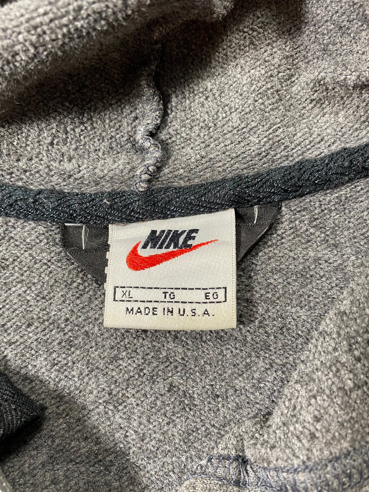 90’s NIKE CENTER SWOOSH Made in USA Size XL Vintage Hoodie Sweat-shirt / K7308