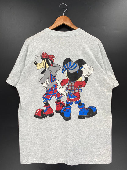 90’s DISNEY MICKEY GOOFY Made in USA Size XL Vintage T-Shirt / A2258