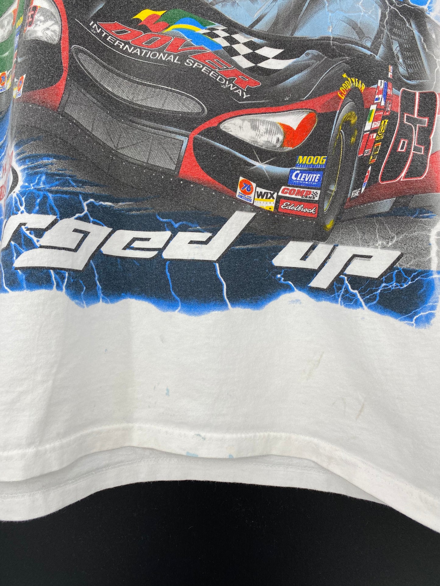 2003 NASCAR MBNA AMERICA Size XL Vintage Racing T-shirt / 8966