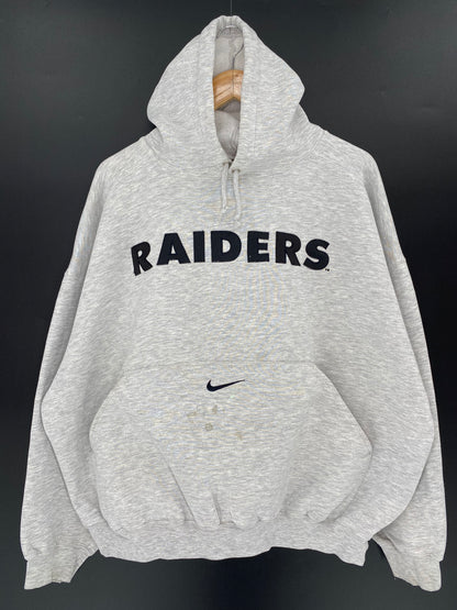 90’s NIKE MICHIGAN RAIDERS Size  No tag (Approx.XL)  Vintage NFL Hoodie Sweat-shirt / 9726