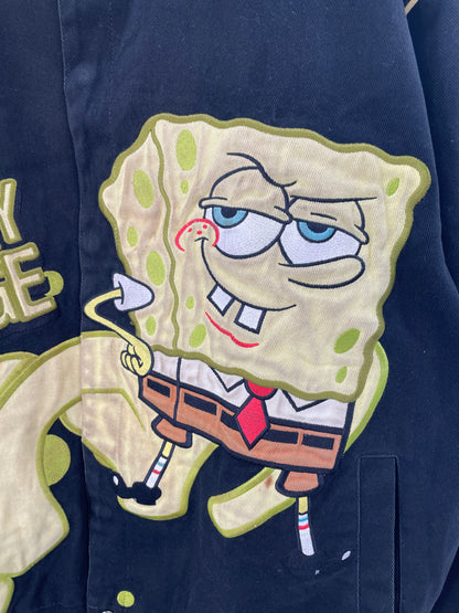 Vintage SPONGEBOB  SQUAREPANTS Size XL Racing Jacket / k2370
