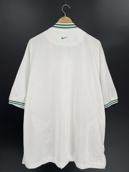 00' NIKE CELTICS Size XL Vintage NBA Button Down Jersey / K6503