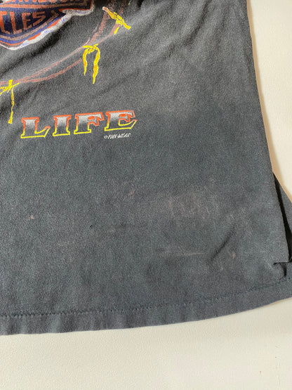 90’s HARLEY DAVIDSON Size No Tag (Approx.M) Long sleeve T-shirt / K3537