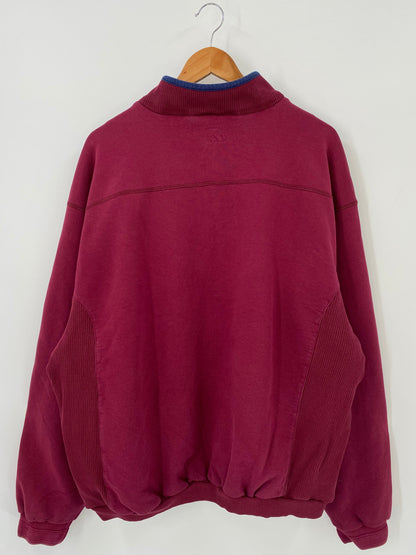 .90’s ADIDAS GOLF Size XL Vintage Half Zip Up Sweat-shirt  / A5282
