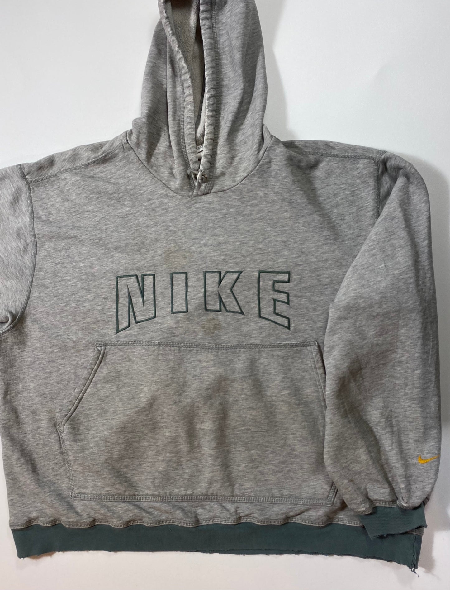 90’s NIKE Size L Damaged Vintage Hoodie Sweat-shirt / k7203