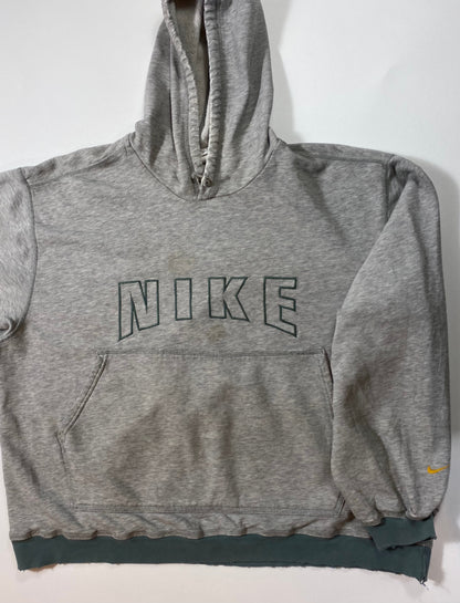 90’s NIKE Size L Damaged Vintage Hoodie Sweat-shirt / k7203