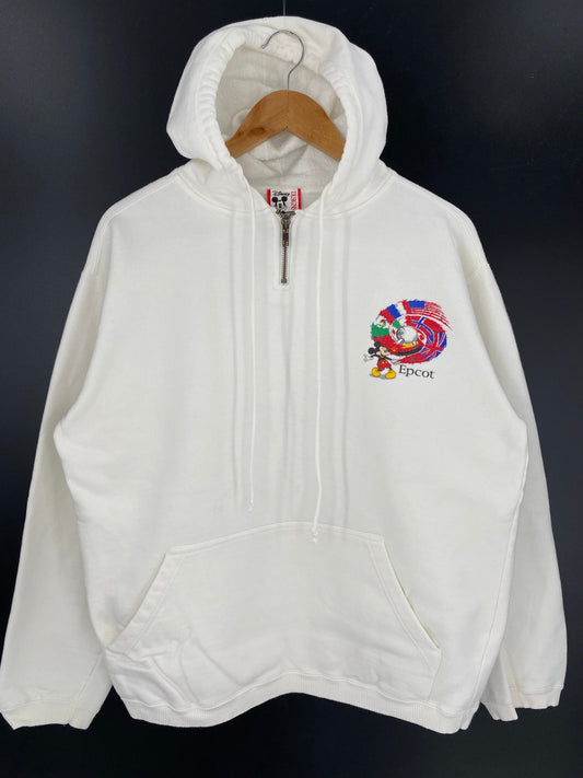 90’s DISNEY MICKEY EPCOT Made in USA Size  M Vintage  Hoodie Sweat-shirt / A7150