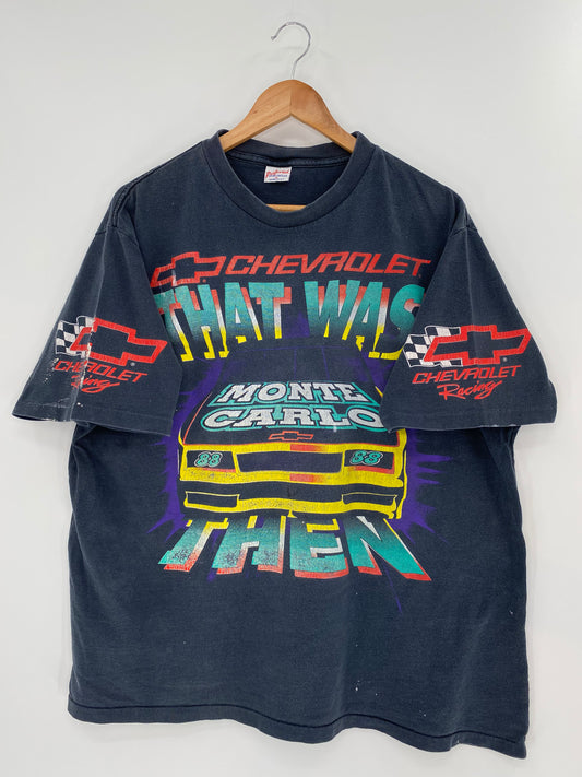 90’s CHEVROLET MONTE CARLO  Made in USA Size XL Vintage Racing T-Shirt / K244