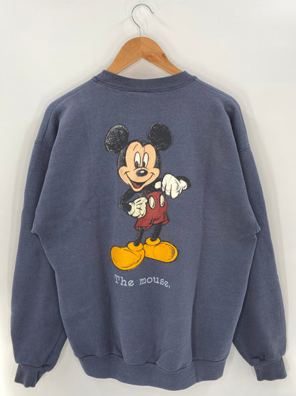90’s DISNEY MICKEY Made in USA Size L Vintage Sweat-shirt / A5223