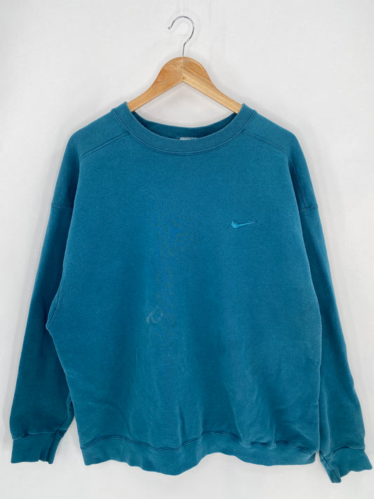 90’s NIKE Mini Swoosh Made in USA Size XL Vintage Sweat-shirt / 7063