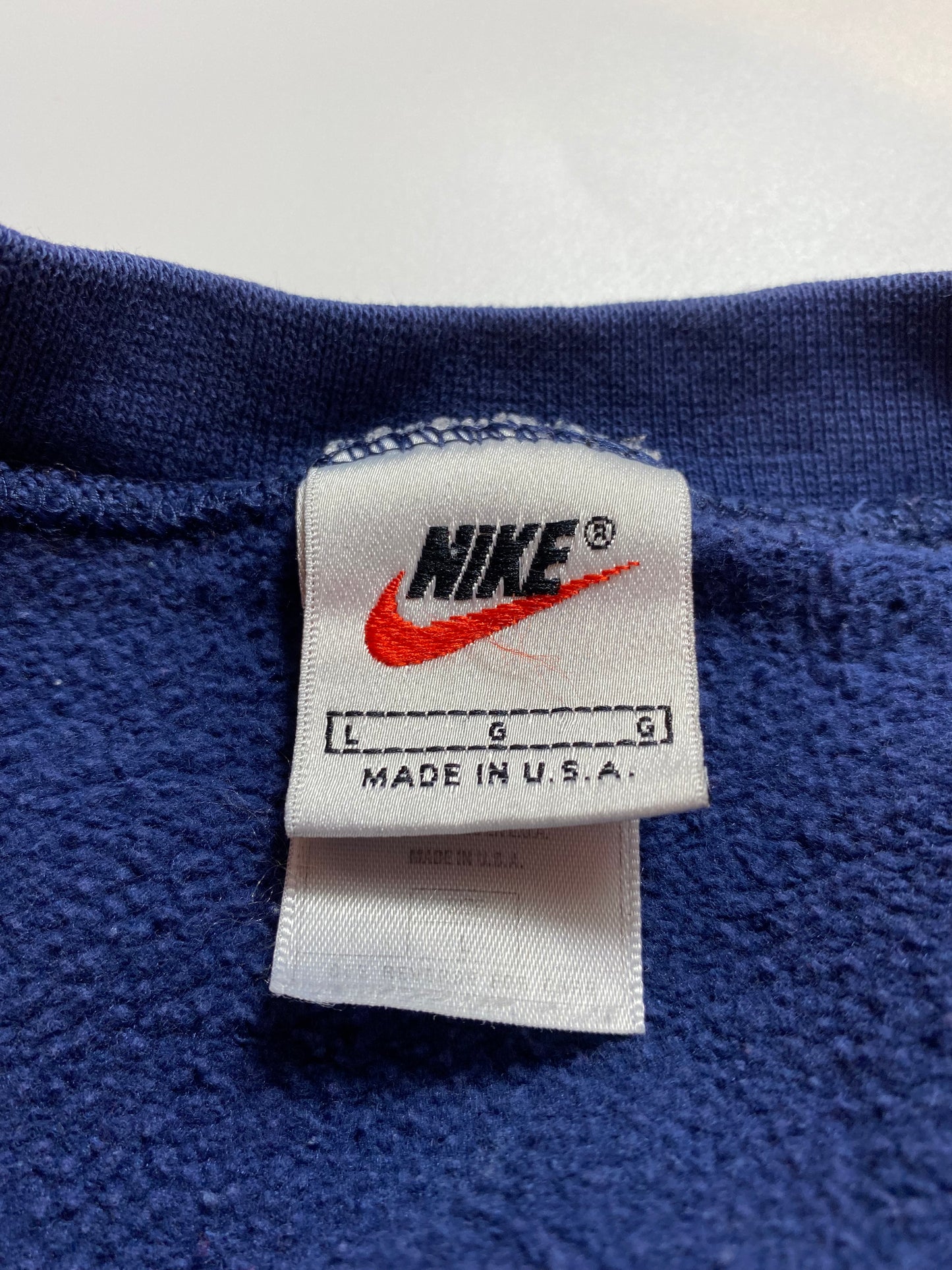 90’s NIKE MINI SWOOSH Made in USA Size L Vintage Sweat-shirt / K257
