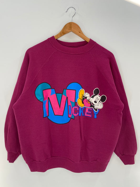90’s DISNEY MICKEY Made in USA Size XL Vintage Sweat-shirt / K2715