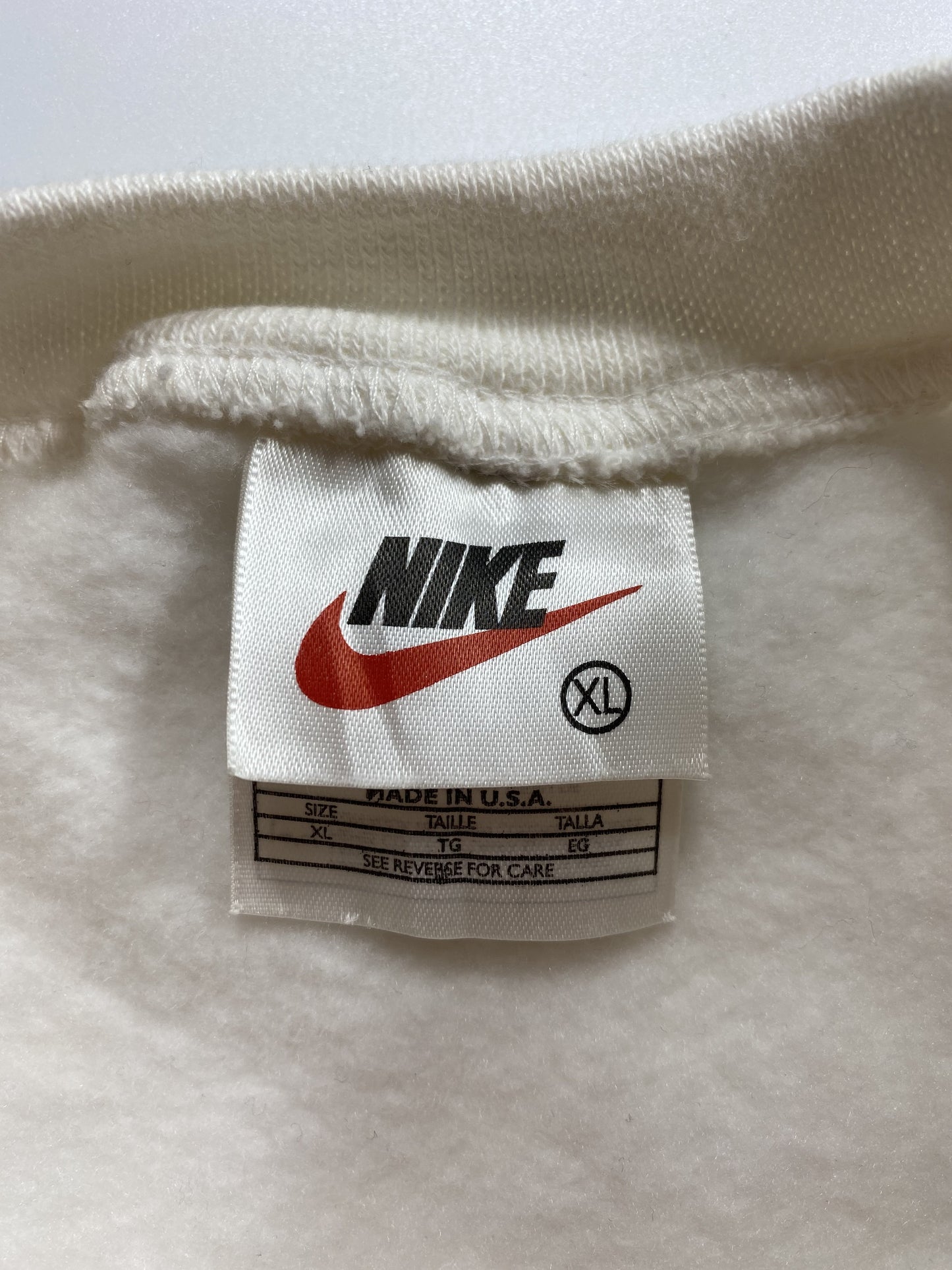 90’s NIKE MINI SWOOSH Made in USA Size XL Vintage Sweat-shirt / k5993